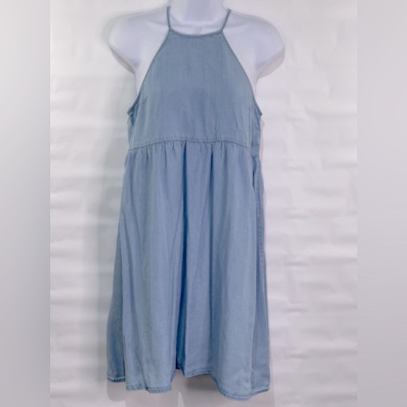 Chambray Mini Dress, XL - Picture 1 of 6